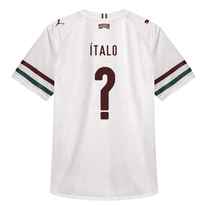Danxen Men Ítalo Thiago Soares Lima #0 White Green Burgundy Away Jersey 2026/27 T-Shirt