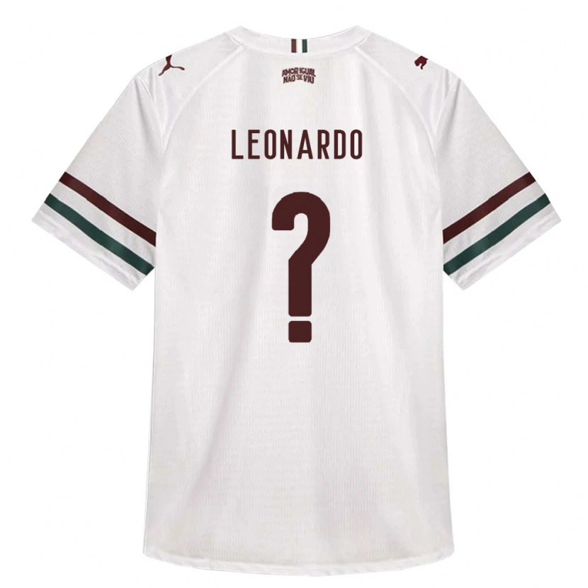 Danxen Men Leonardo Victor Cardoso Dos Santos #0 White Green Burgundy Away Jersey 2026/27 T-Shirt