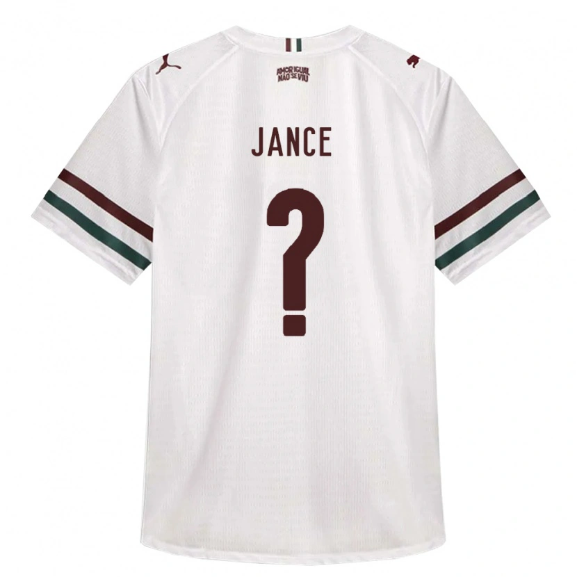 Danxen Men Léo Jance #0 White Green Burgundy Away Jersey 2026/27 T-Shirt