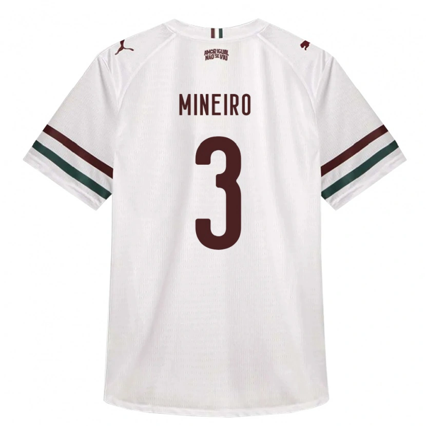 Danxen Men William Mineiro #3 White Green Burgundy Away Jersey 2026/27 T-Shirt
