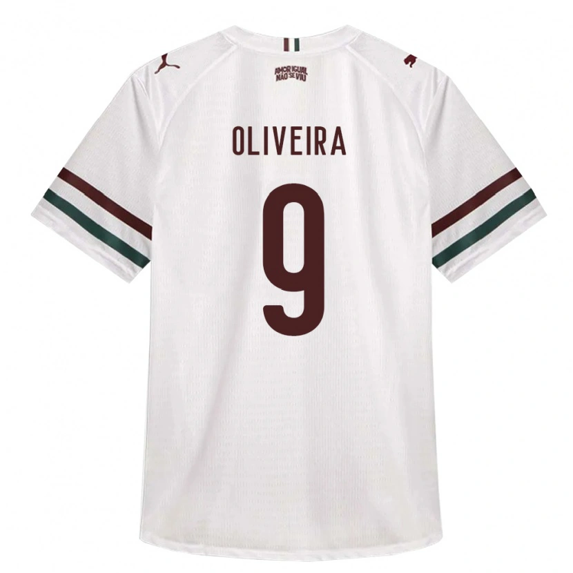 Danxen Men Samuell Oliveira #9 White Green Burgundy Away Jersey 2026/27 T-Shirt