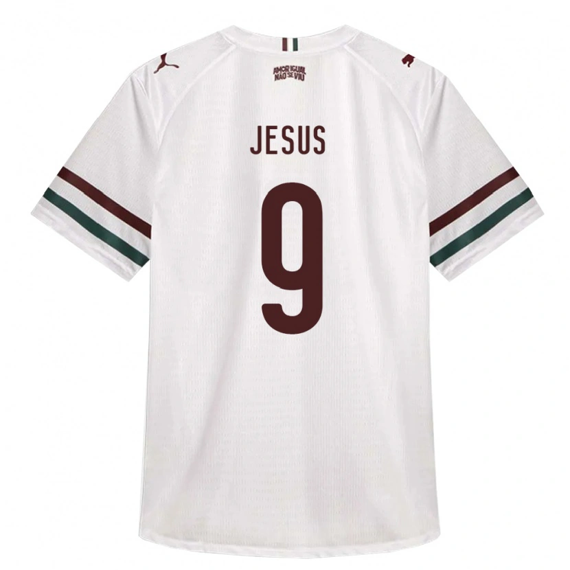 Danxen Men Kauan Jesus #9 White Green Burgundy Away Jersey 2026/27 T-Shirt