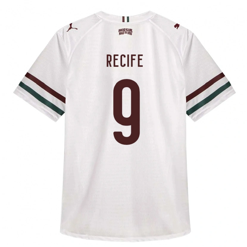 Danxen Men Tiago Recife #9 White Green Burgundy Away Jersey 2026/27 T-Shirt