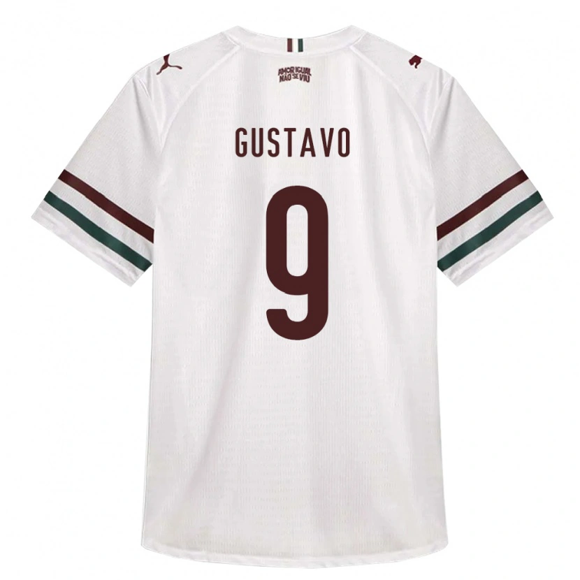 Danxen Men Gustavo Teodoro Santos Da Silva #9 White Green Burgundy Away Jersey 2026/27 T-Shirt