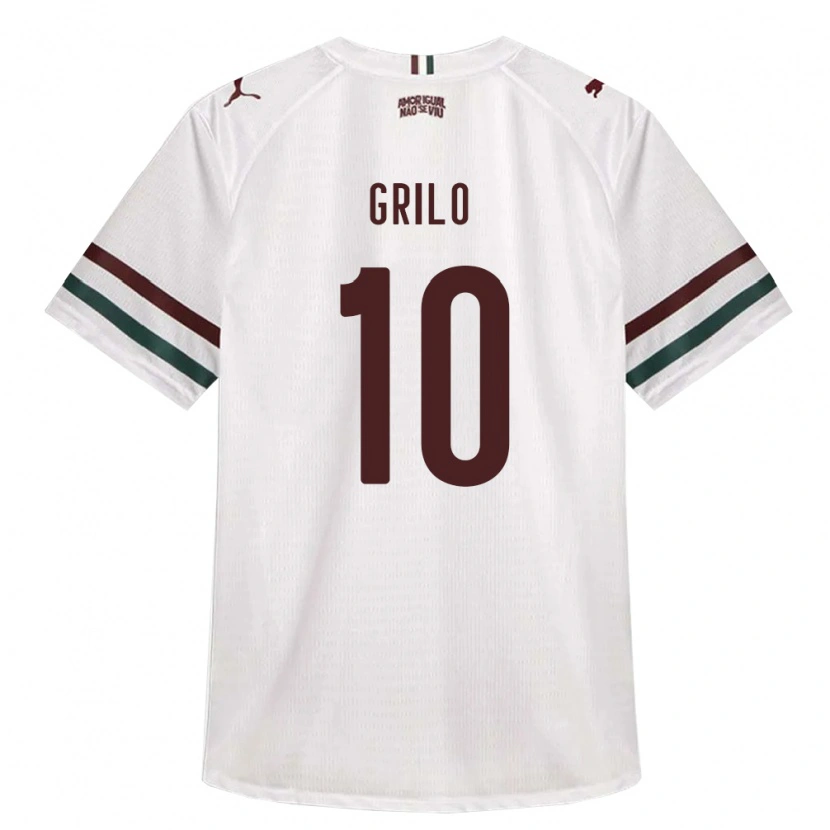 Danxen Men João Grilo #10 White Green Burgundy Away Jersey 2026/27 T-Shirt