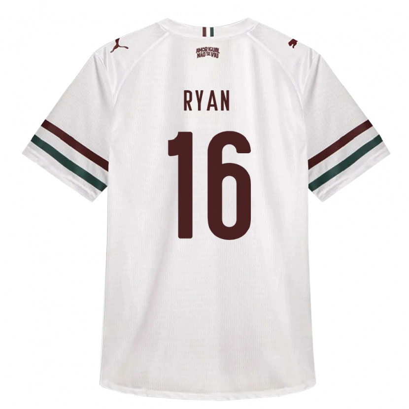 Danxen Men Arthur Ryan #16 White Green Burgundy Away Jersey 2026/27 T-Shirt
