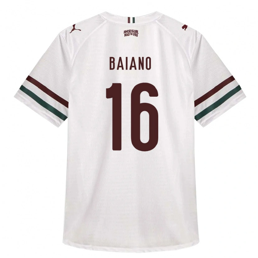 Danxen Men Sérgio Baiano #16 White Green Burgundy Away Jersey 2026/27 T-Shirt