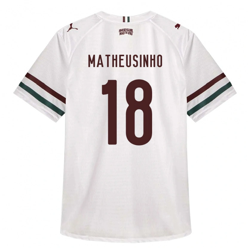 Danxen Men Matheus Ferreira Da Costa #18 White Green Burgundy Away Jersey 2026/27 T-Shirt