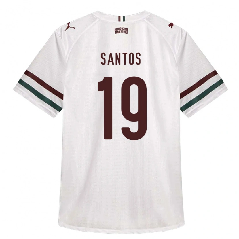 Danxen Men Cássio Santos #19 White Green Burgundy Away Jersey 2026/27 T-Shirt