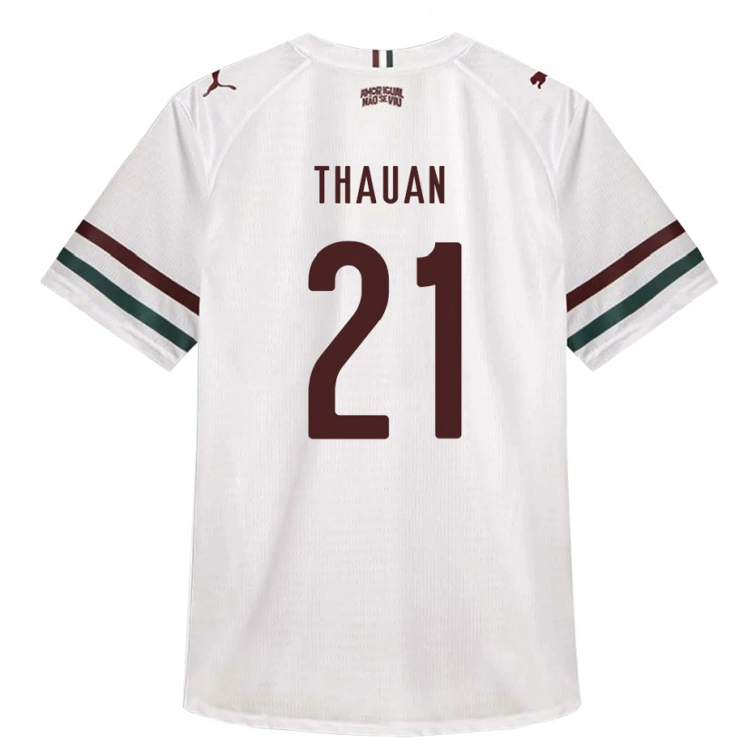 Danxen Men Weverton Thauan Neres De Sousa #21 White Green Burgundy Away Jersey 2026/27 T-Shirt