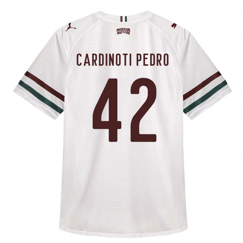 Danxen Men Jhonny Cardinoti Pedro #42 White Green Burgundy Away Jersey 2026/27 T-Shirt