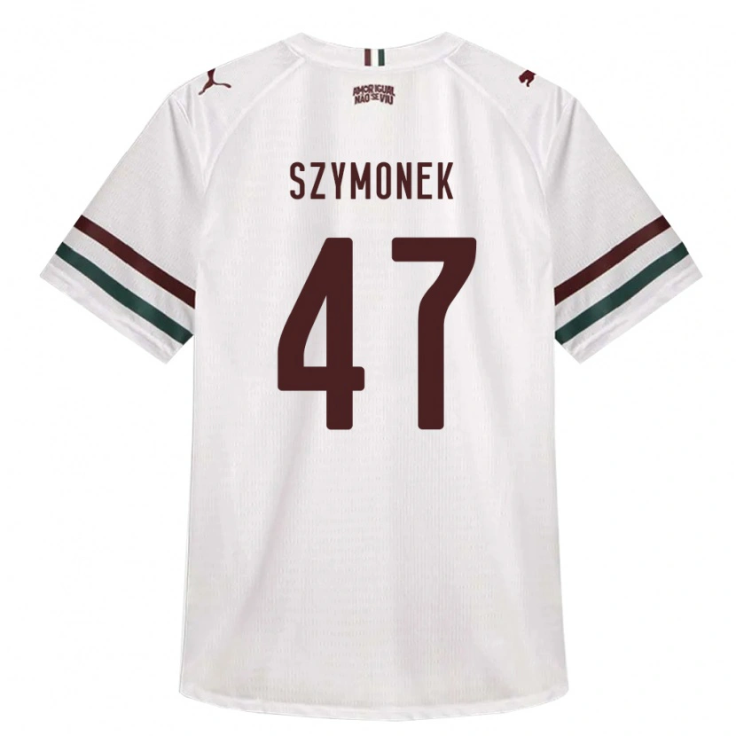 Danxen Men Fábio Szymonek #47 White Green Burgundy Away Jersey 2026/27 T-Shirt