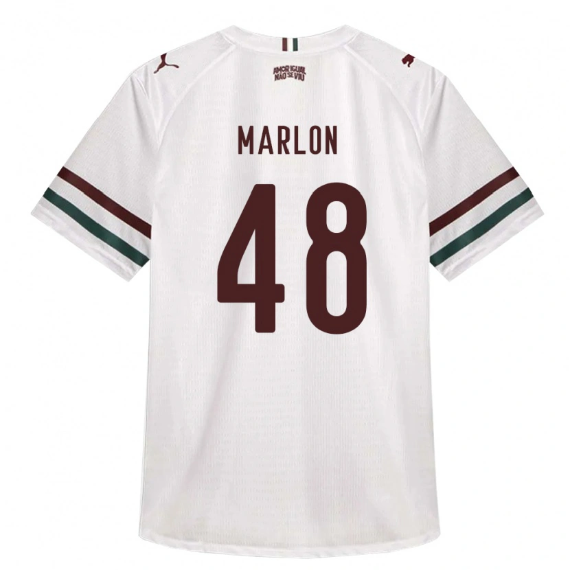 Danxen Men Marlon Almeida Da Silva Ignacio #48 White Green Burgundy Away Jersey 2026/27 T-Shirt