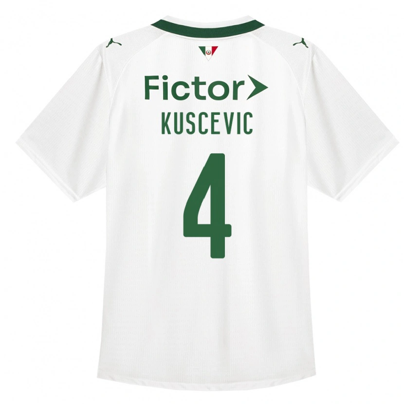 Danxen Men Benjamin Kuscevic #4 Green White Away Jersey 2026/27 T-Shirt