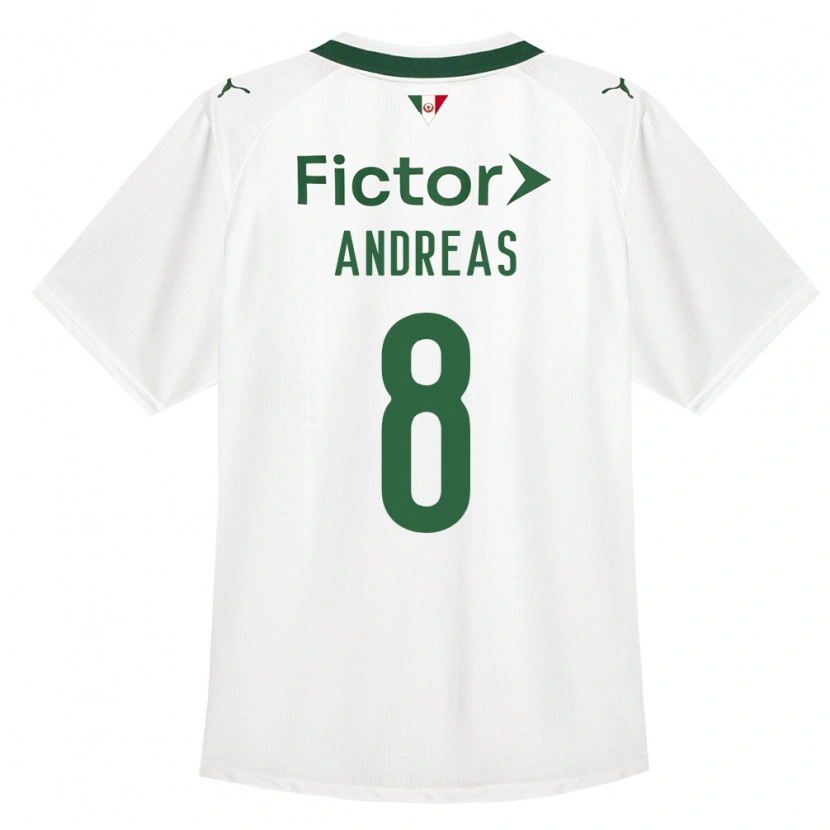Danxen Men Andreas Pereira #8 Green White Away Jersey 2026/27 T-Shirt