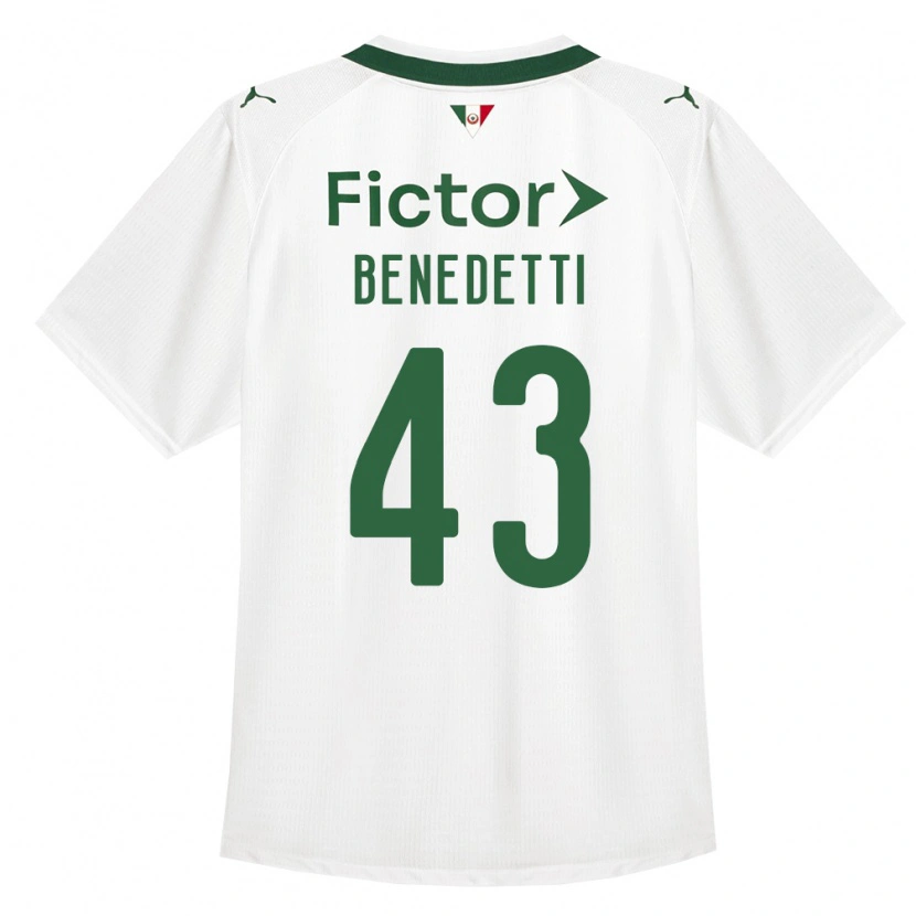Danxen Men Luis Benedetti #43 Green White Away Jersey 2026/27 T-Shirt