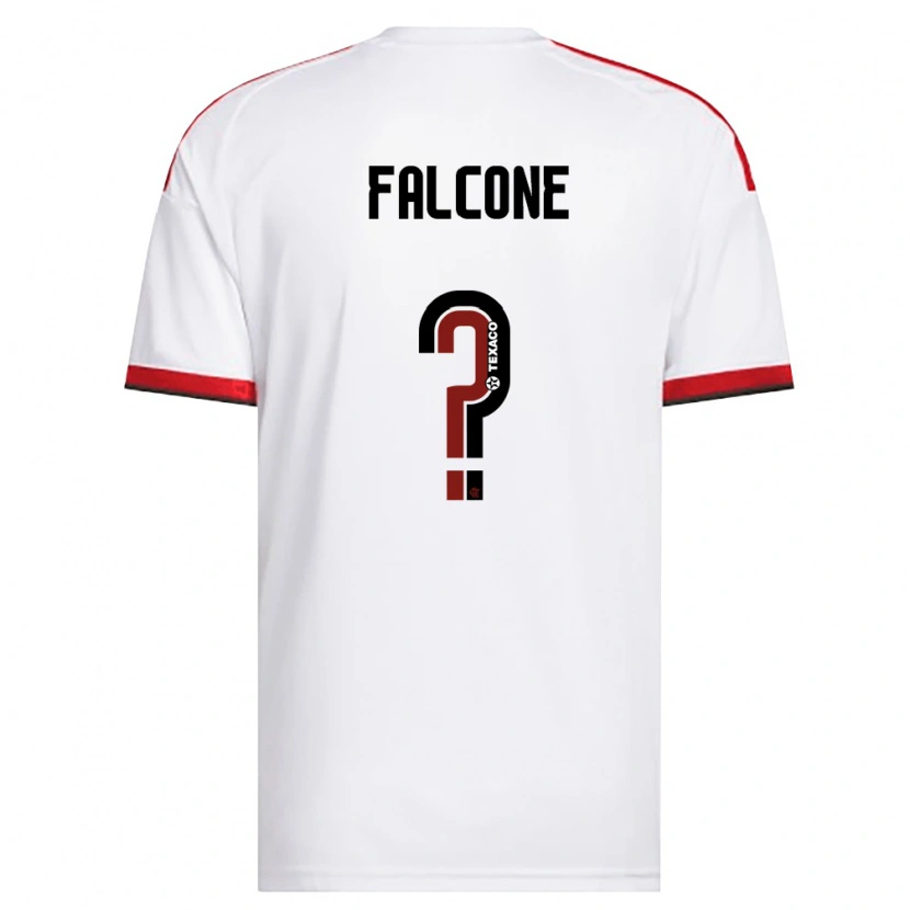 Danxen Men Lucas Falcone #0 White Red Black Away Jersey 2026/27 T-Shirt