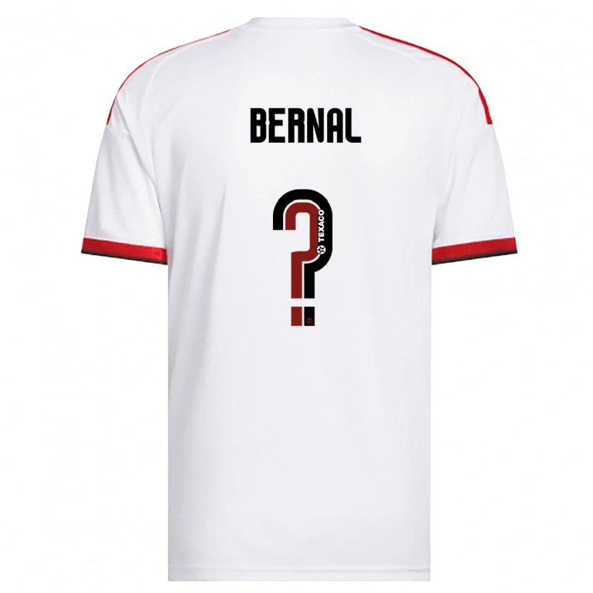 Danxen Men Scarlett Bernal #0 White Red Black Away Jersey 2026/27 T-Shirt