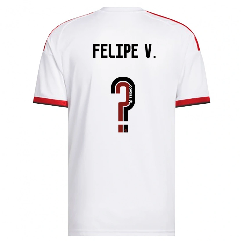 Danxen Men Felipe Vieira #0 White Red Black Away Jersey 2026/27 T-Shirt