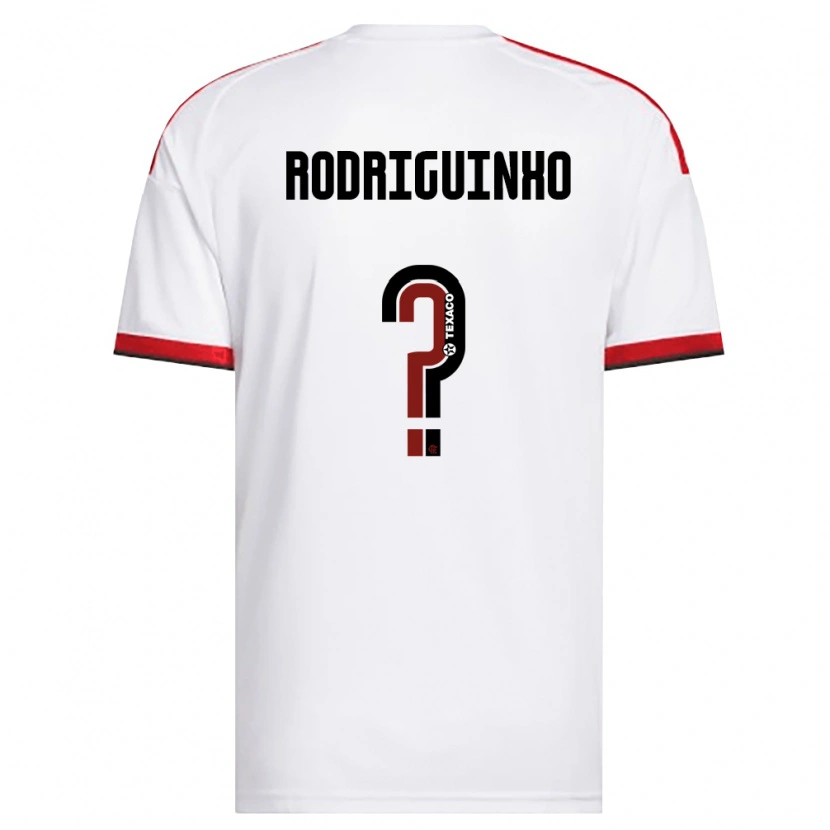 Danxen Men Rodriguinho #0 White Red Black Away Jersey 2026/27 T-Shirt