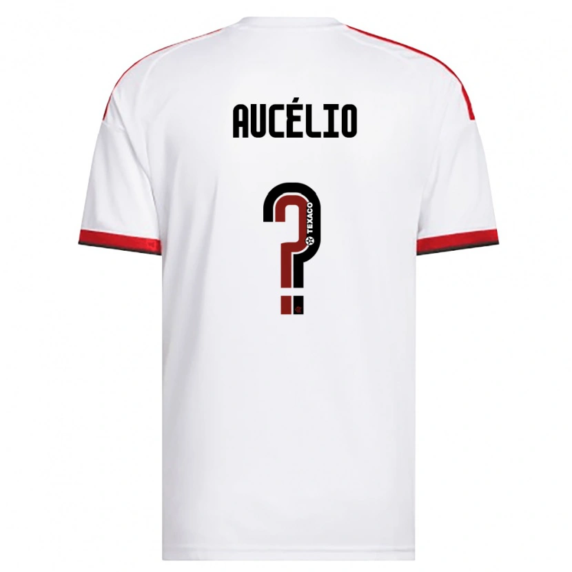 Danxen Men Luis Aucélio #0 White Red Black Away Jersey 2026/27 T-Shirt