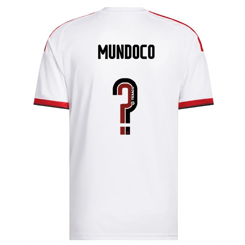Danxen Men Fred Mundoco #0 White Red Black Away Jersey 2026/27 T-Shirt