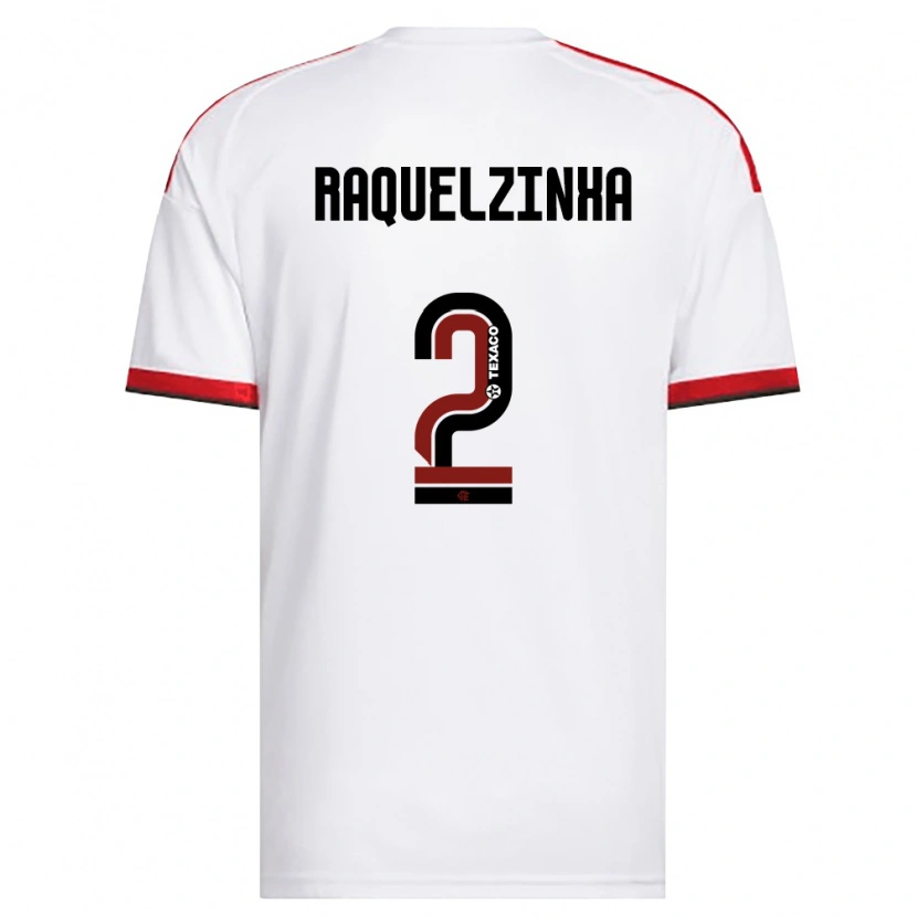 Danxen Men Raquelzinha #2 White Red Black Away Jersey 2026/27 T-Shirt