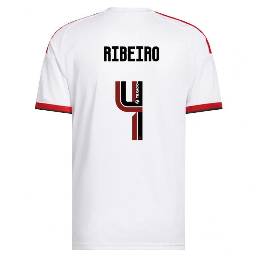 Danxen Men Valmir Ribeiro #4 White Red Black Away Jersey 2026/27 T-Shirt