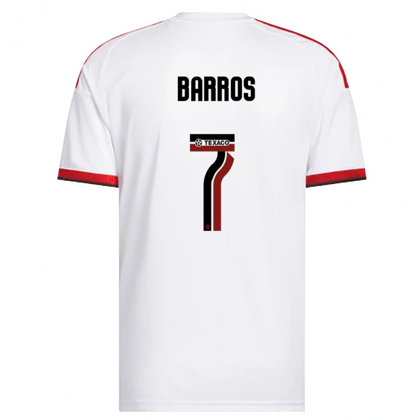 Danxen Men Rafa Barros #7 White Red Black Away Jersey 2026/27 T-Shirt