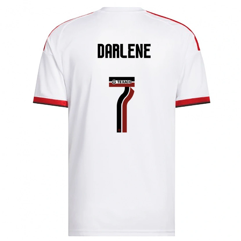 Danxen Men Darlene #7 White Red Black Away Jersey 2026/27 T-Shirt