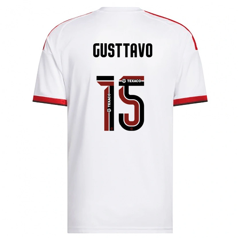 Danxen Men Gusttavo Sousa #15 White Red Black Away Jersey 2026/27 T-Shirt