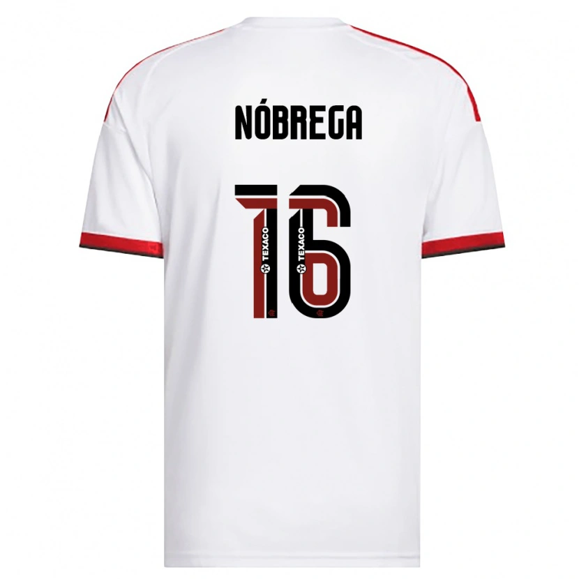Danxen Men Kaio Nóbrega #16 White Red Black Away Jersey 2026/27 T-Shirt