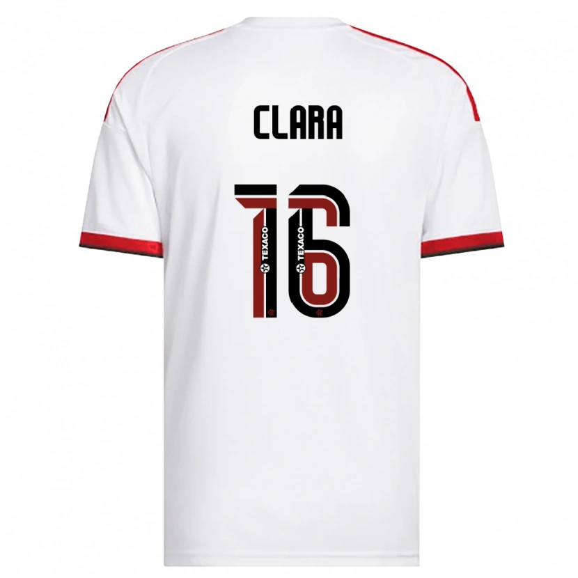 Danxen Men Ana Clara #16 White Red Black Away Jersey 2026/27 T-Shirt