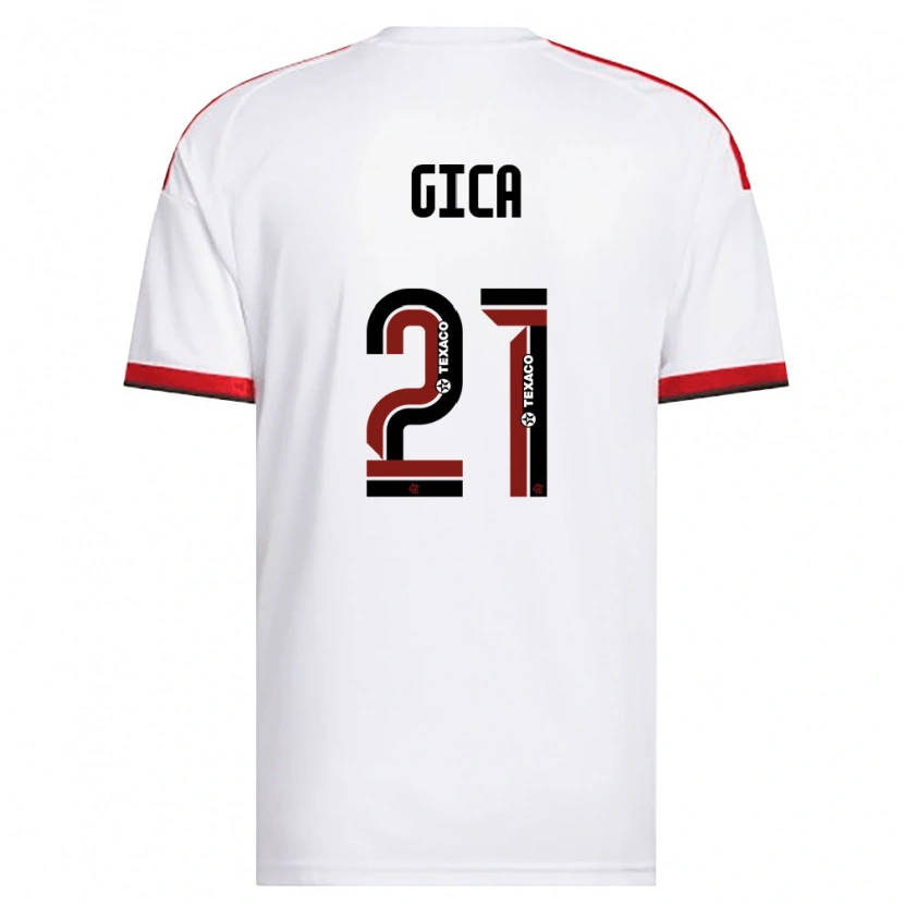 Danxen Men Gica #21 White Red Black Away Jersey 2026/27 T-Shirt