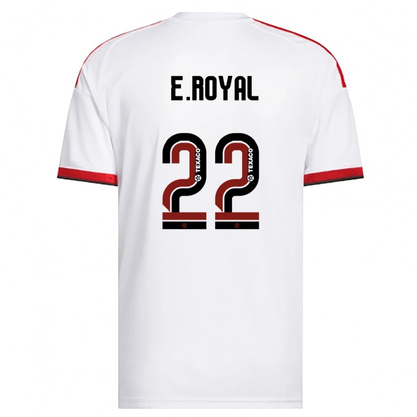 Danxen Men Emerson Royal #22 White Red Black Away Jersey 2026/27 T-Shirt