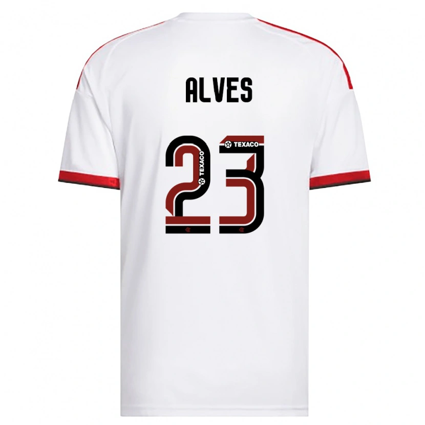 Danxen Men Karol Alves #23 White Red Black Away Jersey 2026/27 T-Shirt