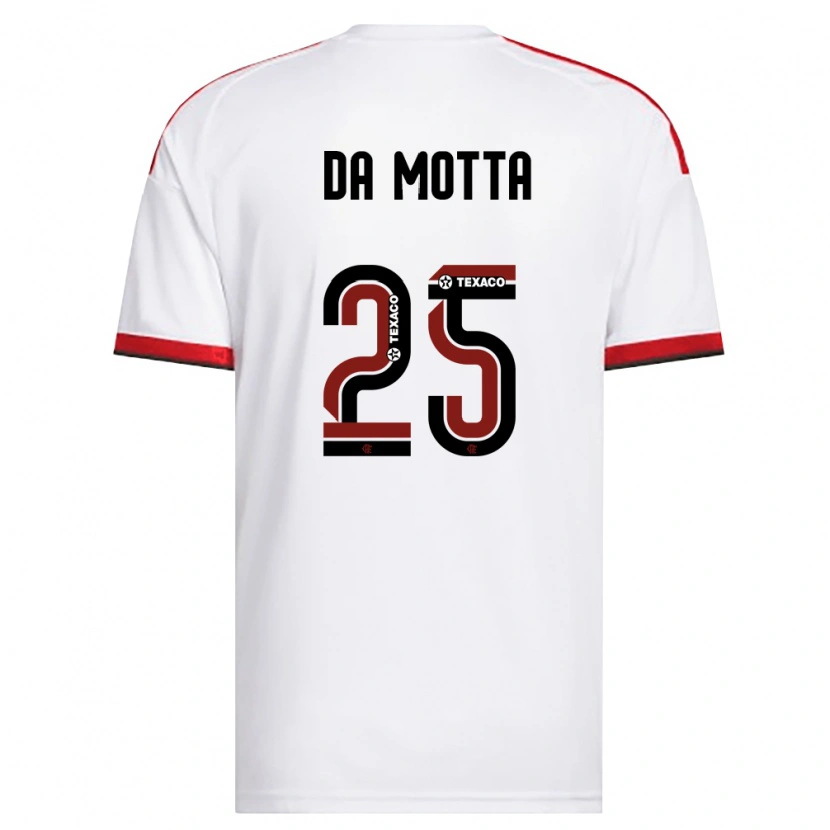 Danxen Men Piris Da Motta #25 White Red Black Away Jersey 2026/27 T-Shirt