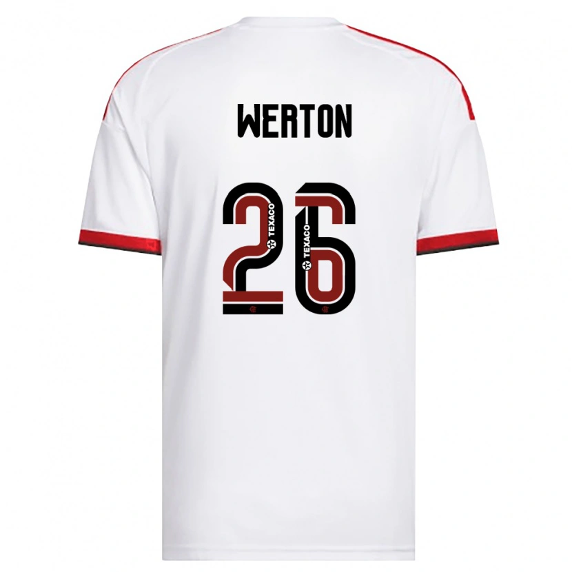Danxen Men Werton #26 White Red Black Away Jersey 2026/27 T-Shirt