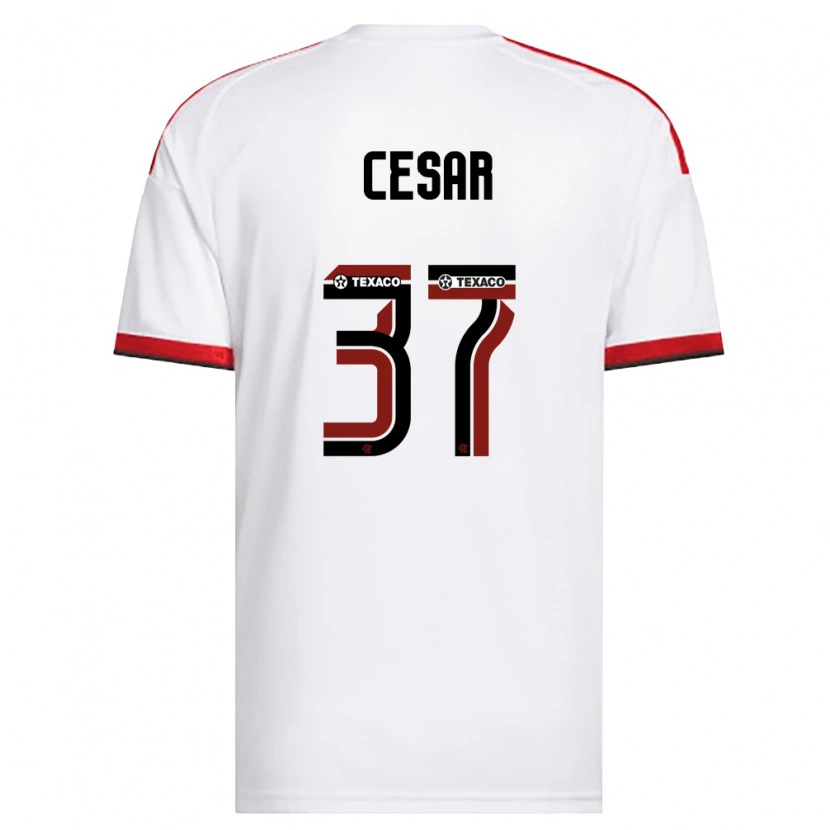 Danxen Men Cesar #37 White Red Black Away Jersey 2026/27 T-Shirt