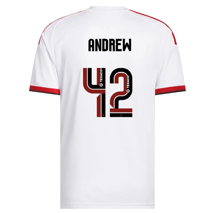 Danxen Men Andrew Da Silva Ventura #42 White Red Black Away Jersey 2026/27 T-Shirt