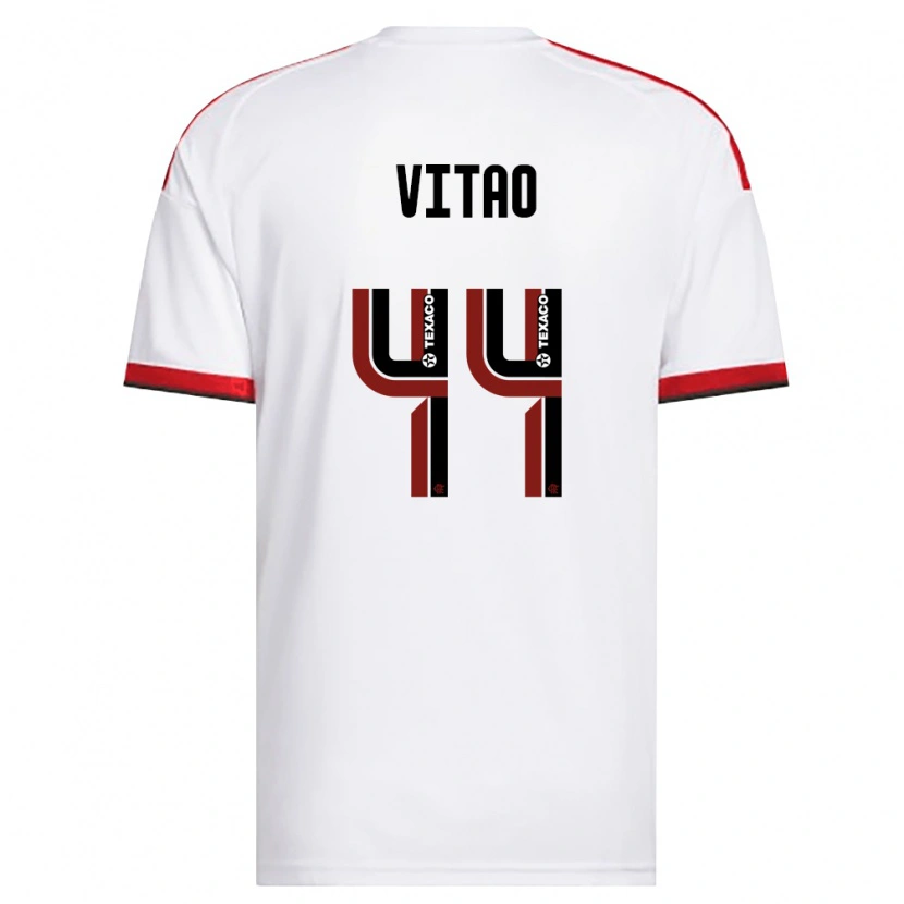 Danxen Men Vitor Eduardo Da Silva Matos #44 White Red Black Away Jersey 2026/27 T-Shirt