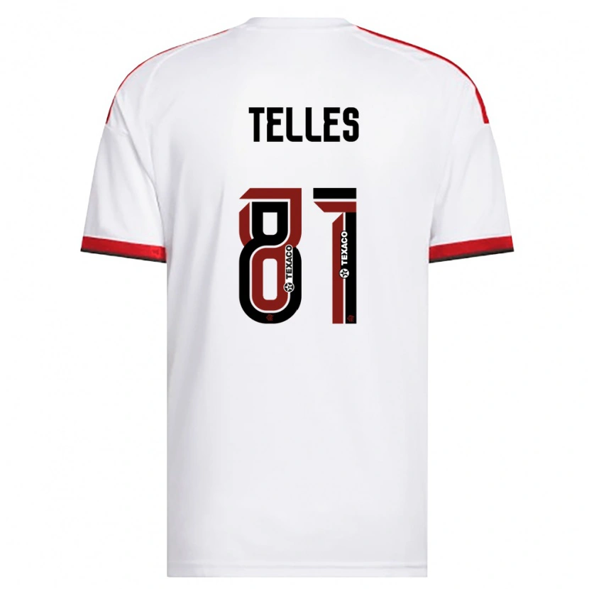 Danxen Men Douglas Telles #81 White Red Black Away Jersey 2026/27 T-Shirt