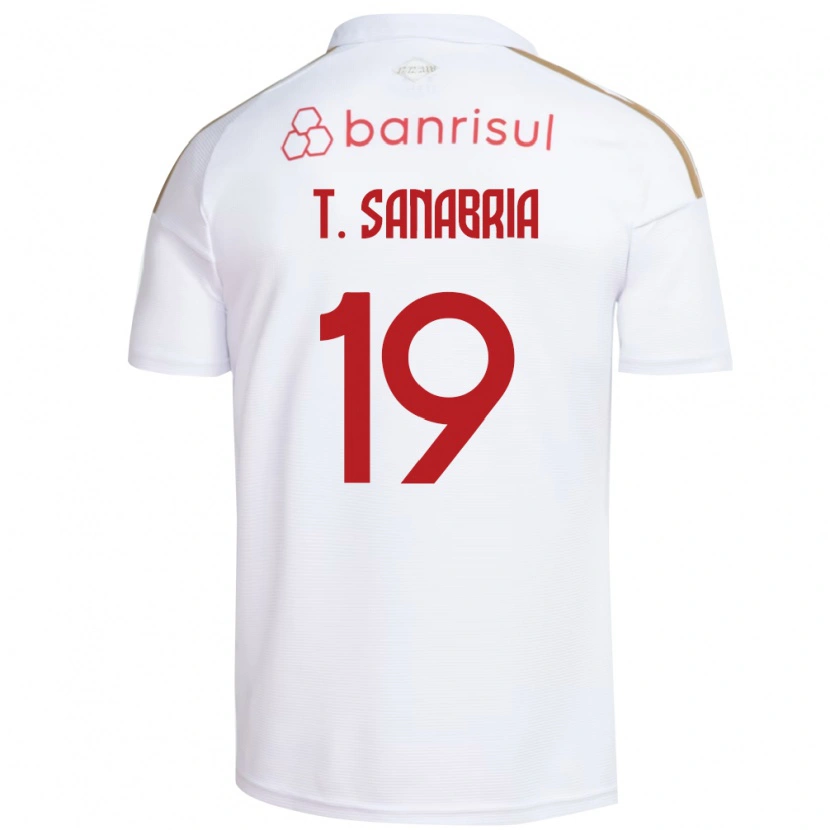 Danxen Men Antonio Sanabria #19 White Red Away Jersey 2026/27 T-Shirt