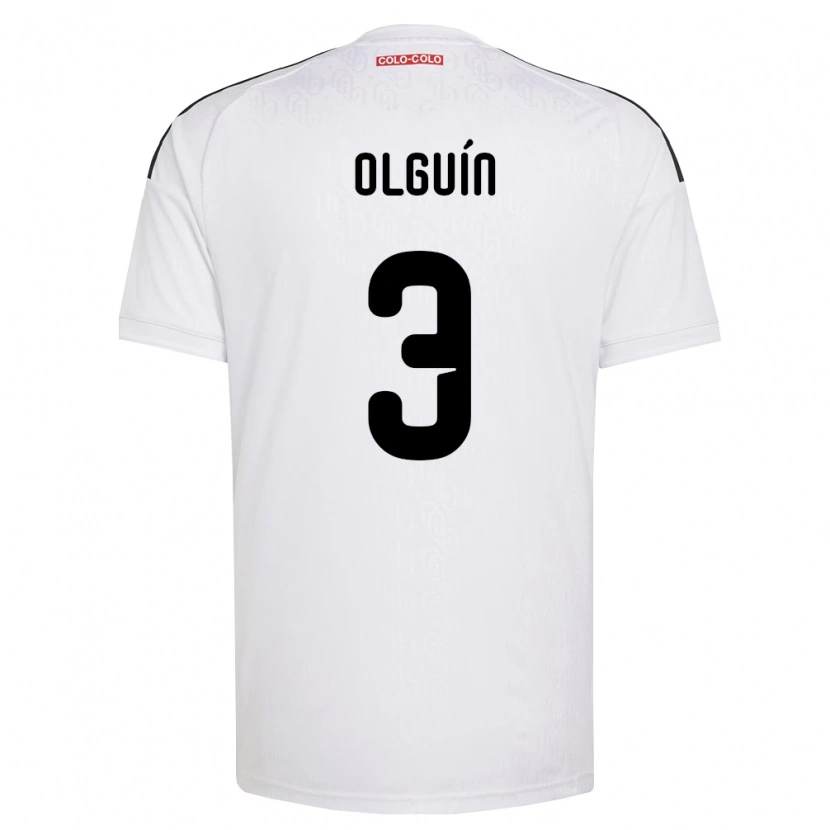 Danxen Women Alonso Olguín #3 White Black Home Jersey 2026/27 T-Shirt