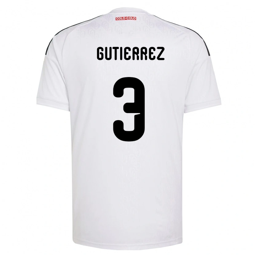 Danxen Women Daniel Gutiérrez #3 White Black Home Jersey 2026/27 T-Shirt