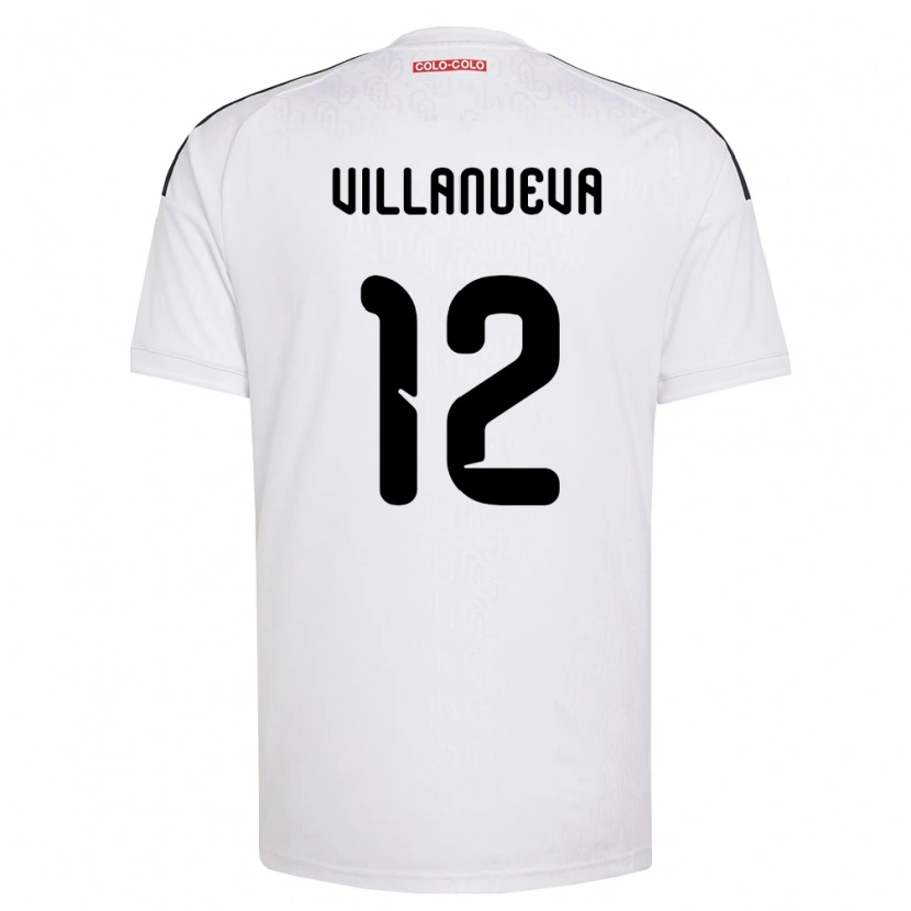 Danxen Women Eduardo Villanueva #12 White Black Home Jersey 2026/27 T-Shirt