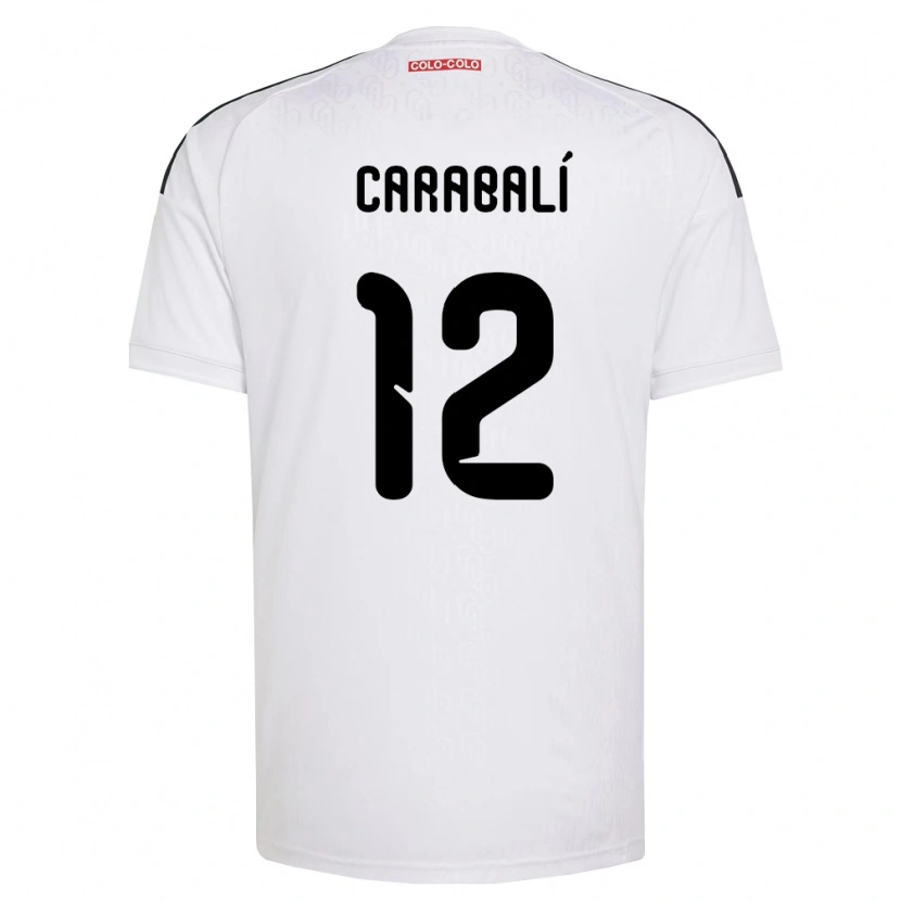Danxen Women Omar Carabalí #12 White Black Home Jersey 2026/27 T-Shirt