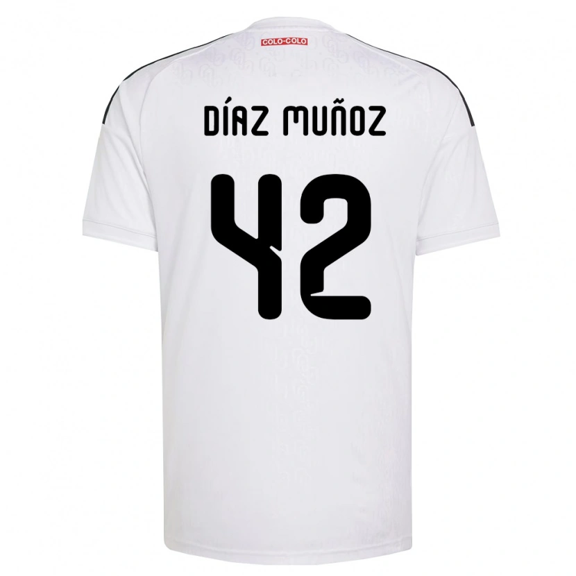 Danxen Women Cristian Díaz Muñoz #42 White Black Home Jersey 2026/27 T-Shirt