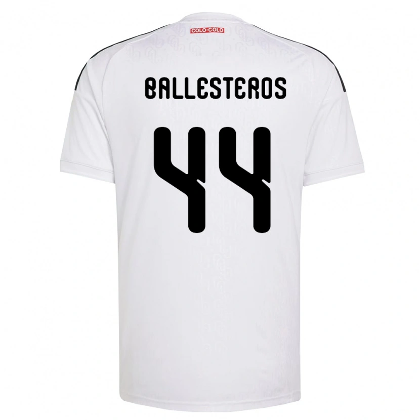 Danxen Women Martín Ballesteros #44 White Black Home Jersey 2026/27 T-Shirt