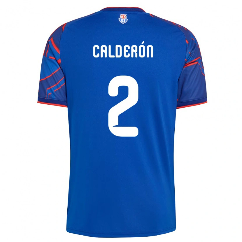 Danxen Women Franco Calderón #2 Royal Blue Red Home Jersey 2026/27 T-Shirt